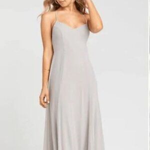 NWT Show Me Your MuMu Godshaw Goddess Dress Dove Grey